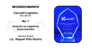 CarryAll Logistics, No.1 en Soluciones Logísticas Especializadas