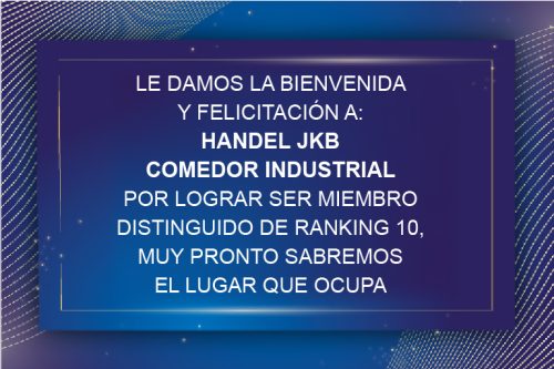 HANDEL JKB COMEDOR INDUSTRIAL
